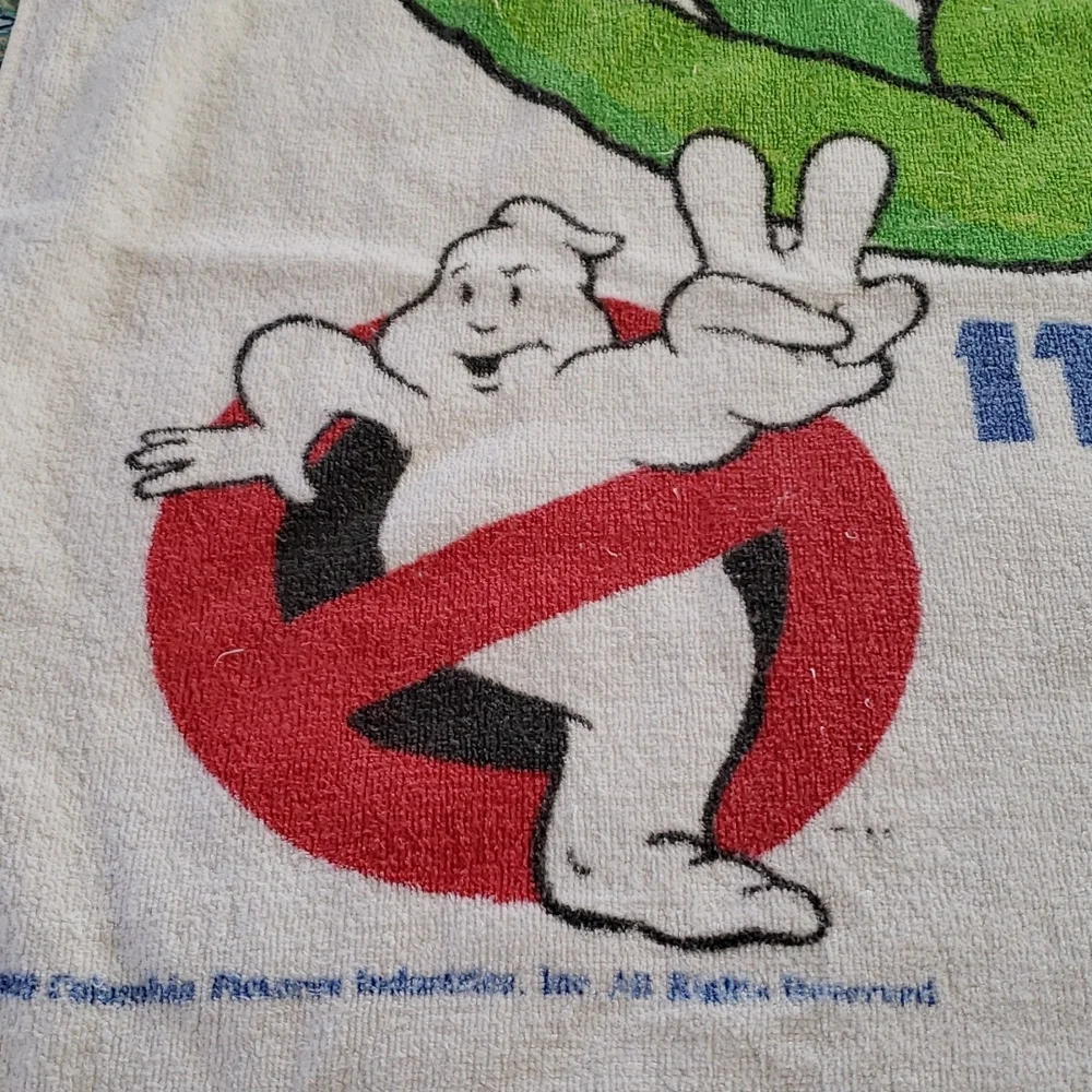 Vintage 1989 Ghost Busters Beach Towel